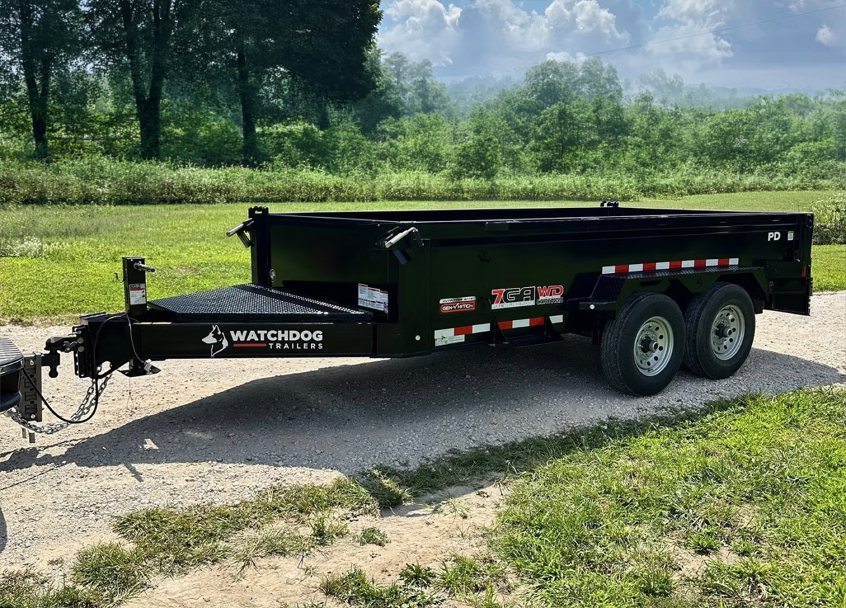 7x14 Watchdog Big Iron Dump Trailer 15,000 lbs GVWR