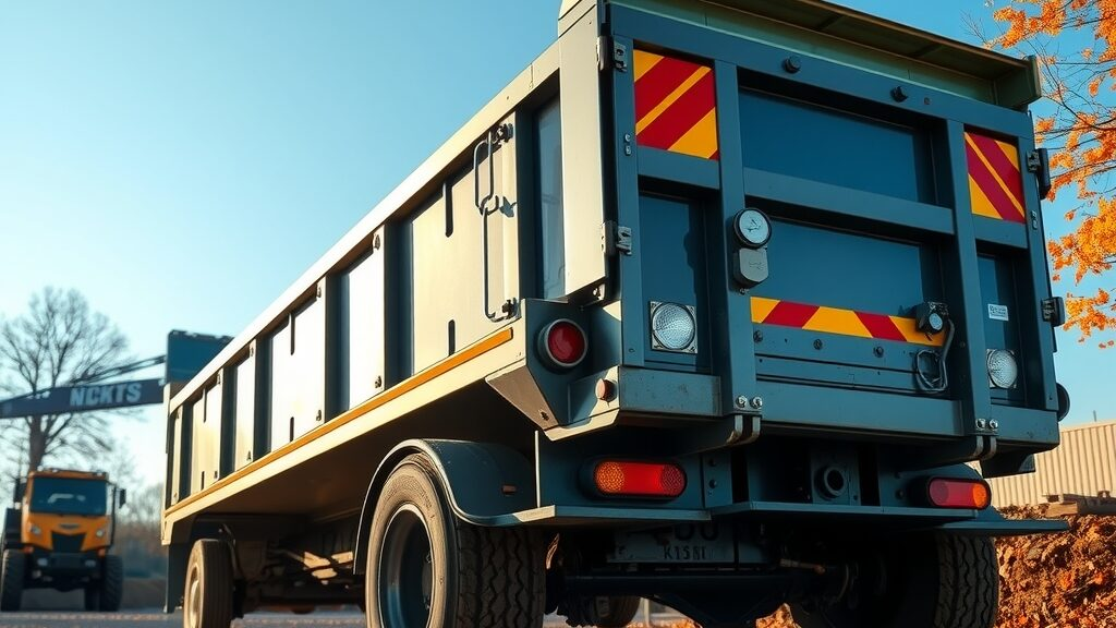 dump trailer inspection checklist on a Michigan construction site